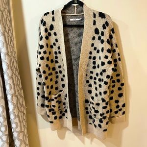 Francescas Cardigan Sweater Leopard